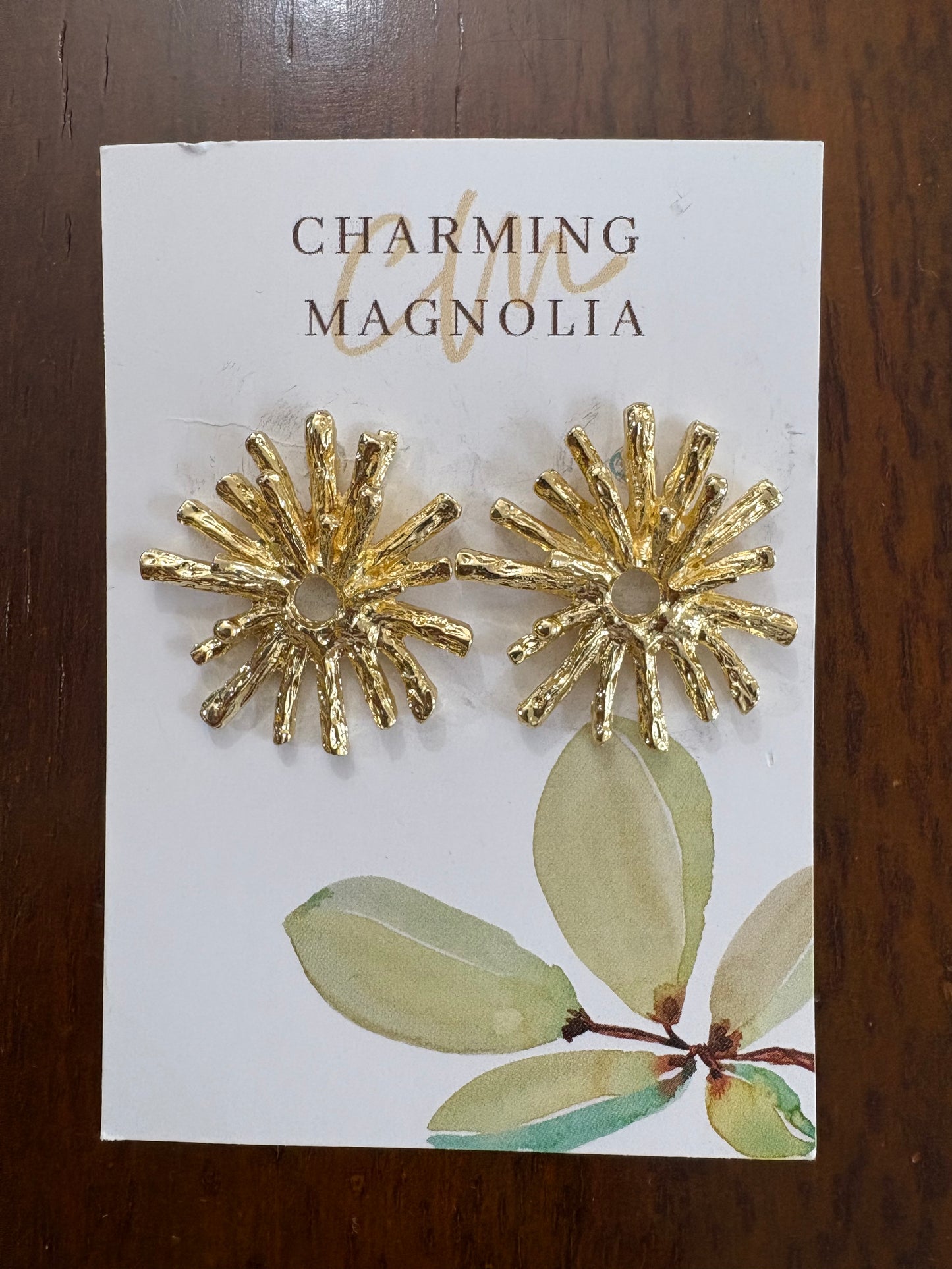 Gold Starburst Earring