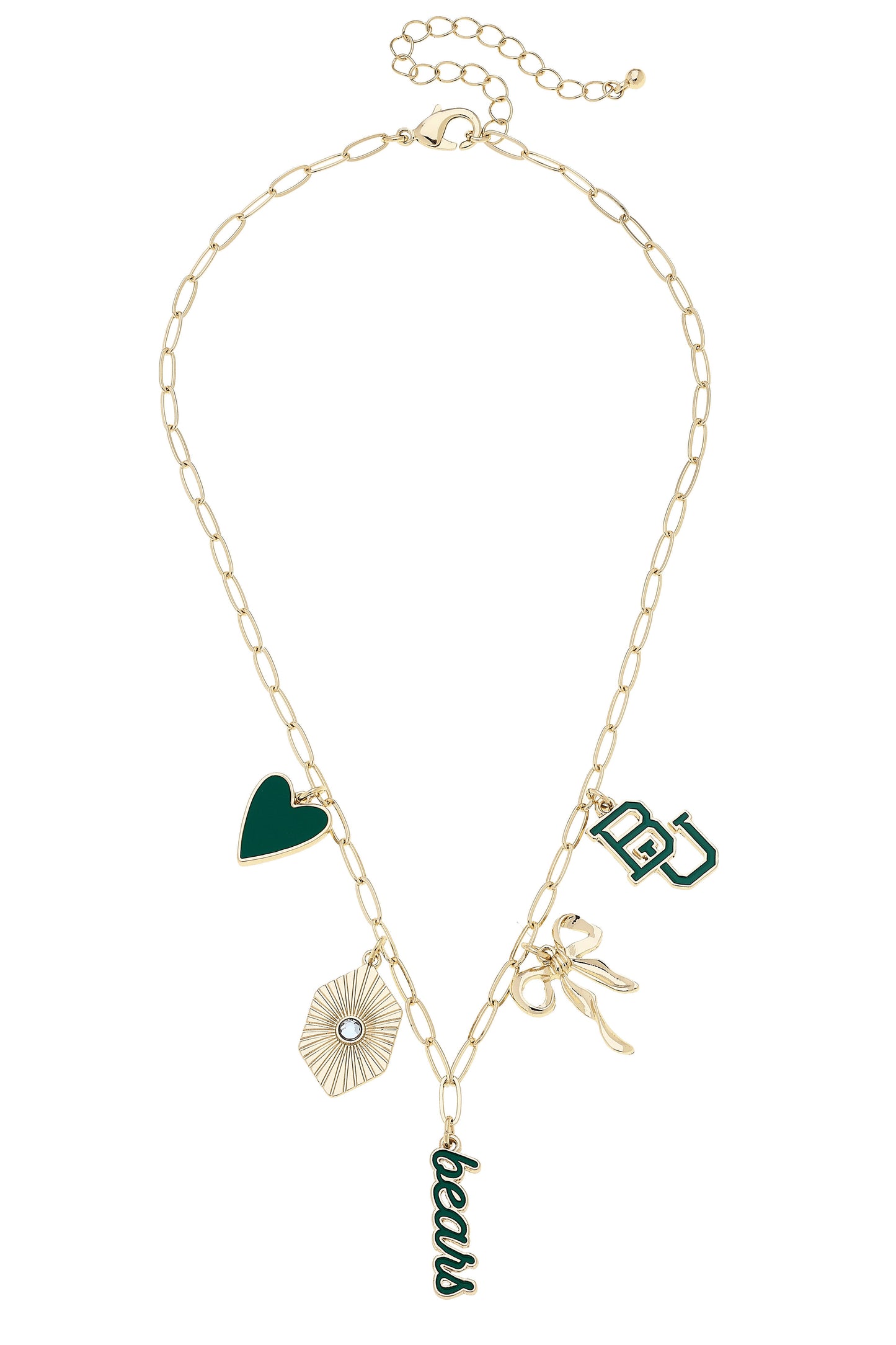 Baylor Bears Paper Clip Charm Collector Necklace
