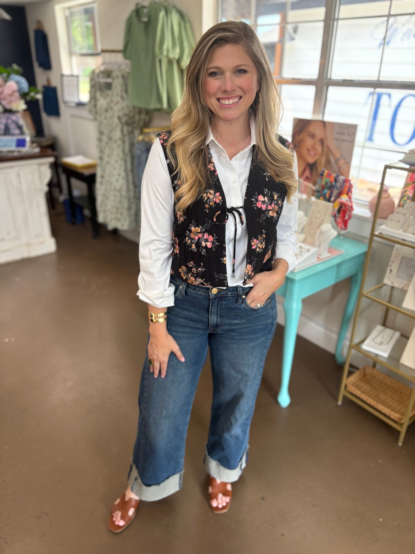 Ofira Essential White Button Down Blouse