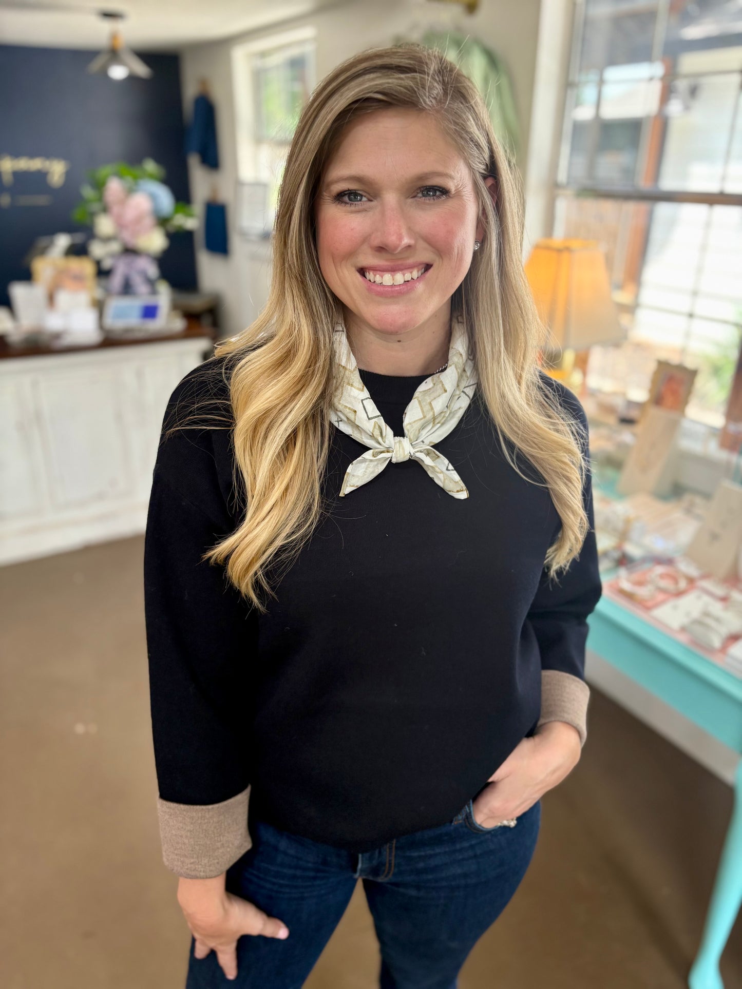 Brenna Dark Navy Sweater