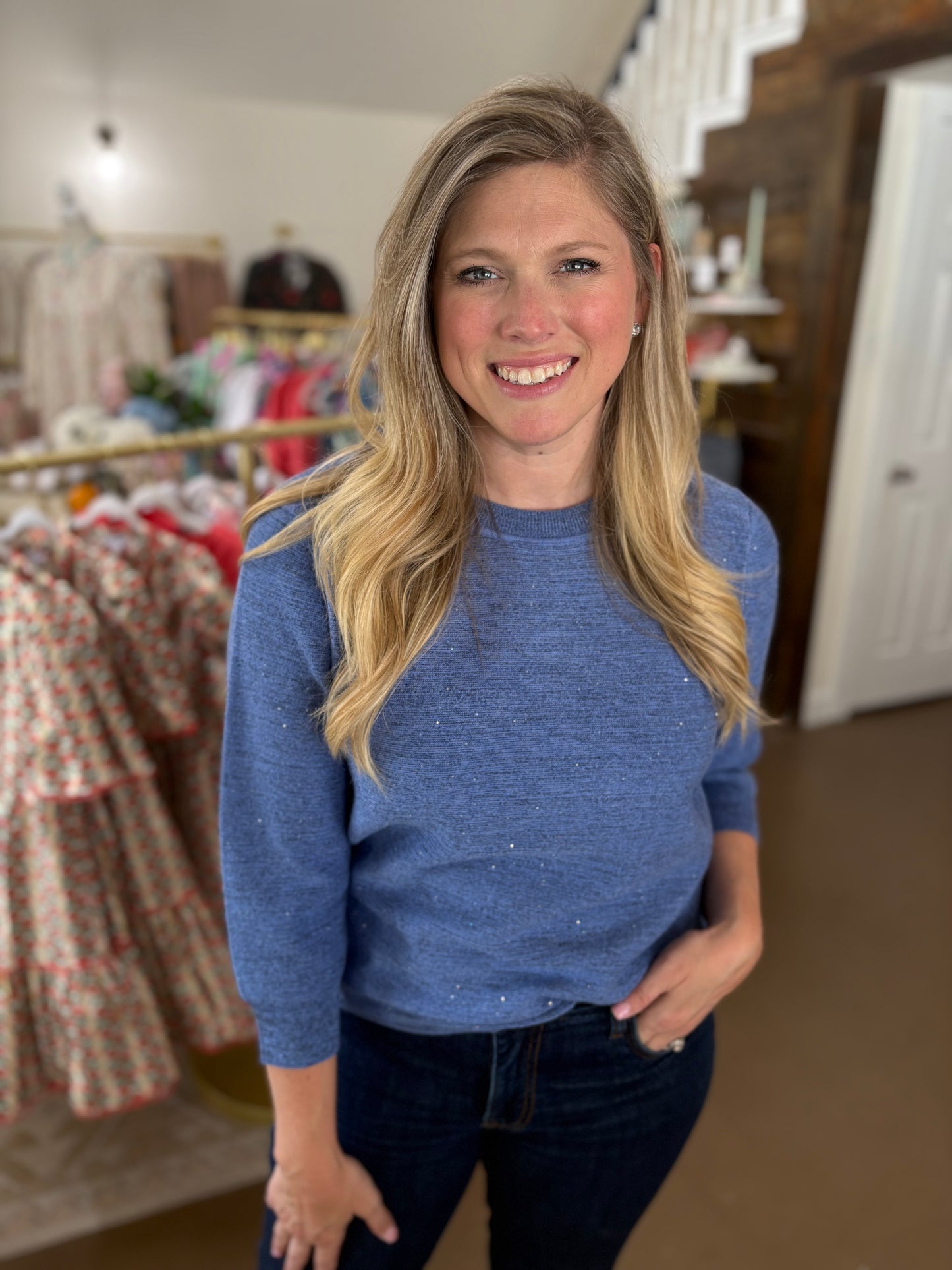 Berengaria French Blue Sweater
