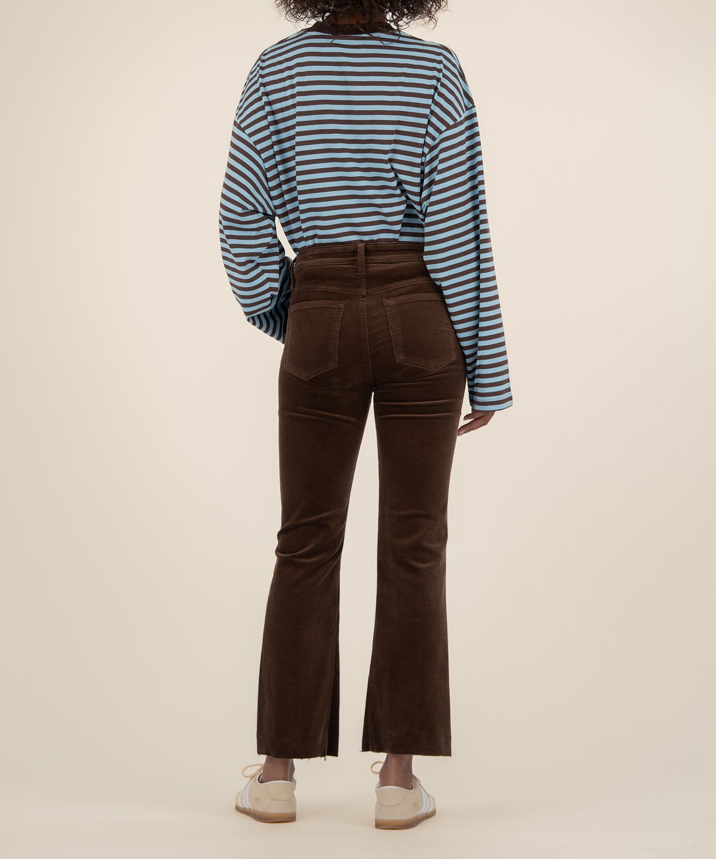 KUT Kelsey Corduroy Ankle Flare Pants
