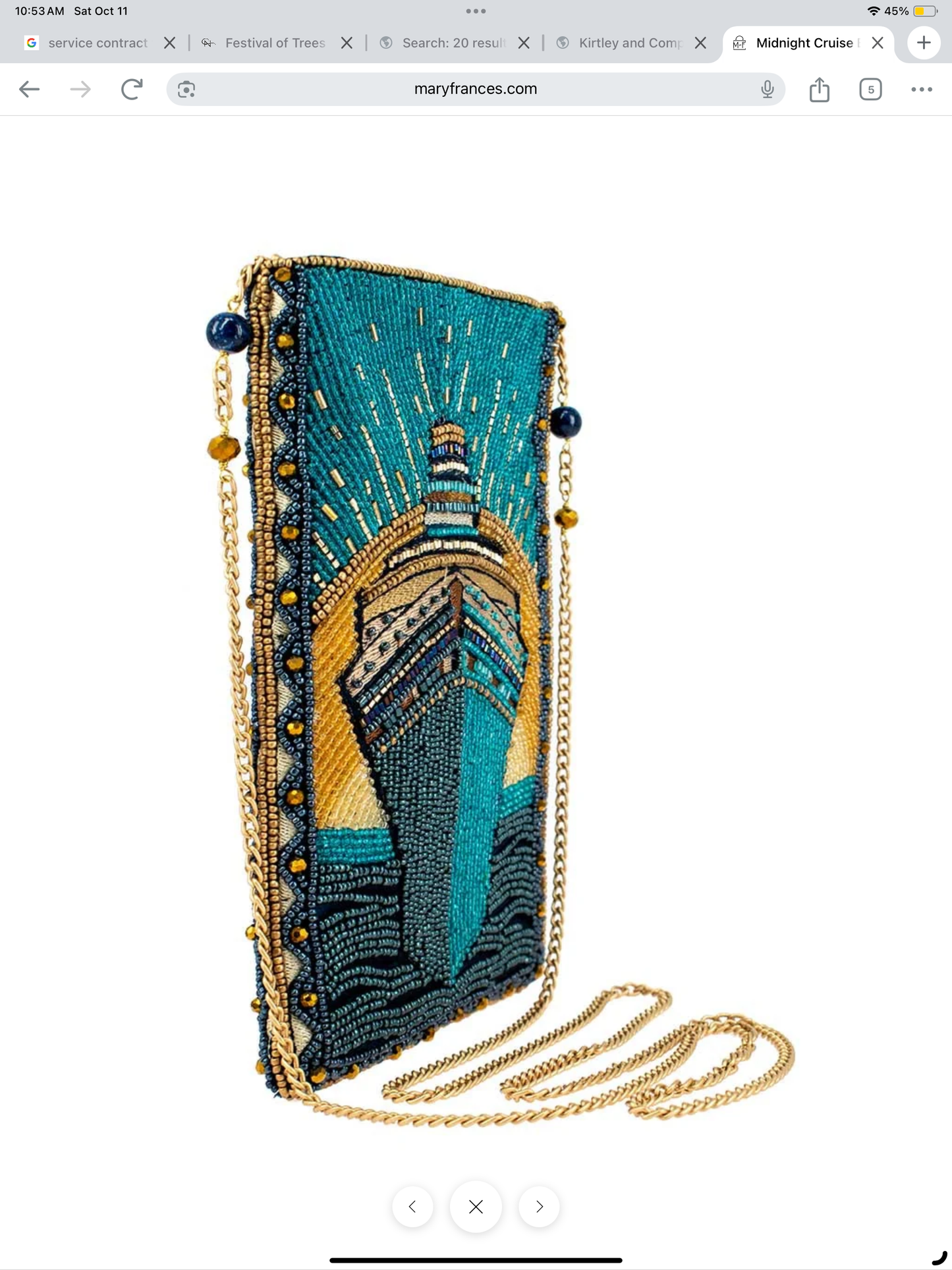 Mary Frances Midnight Cruise Purse