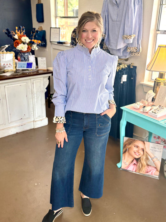 KUT High Rise Meg Wide Leg Jeans