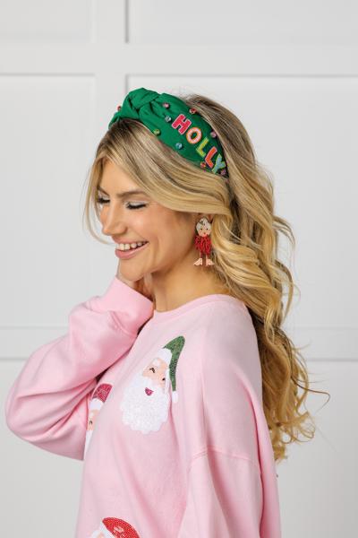 Holiday Beaded Headband