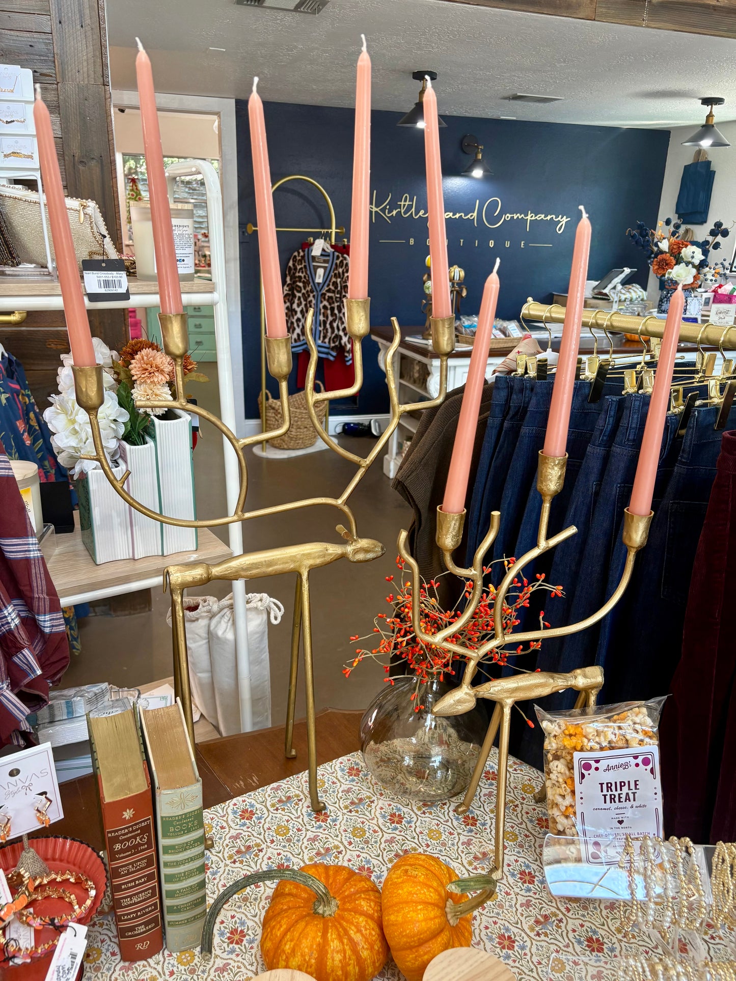 Deer Candelabrum Set
