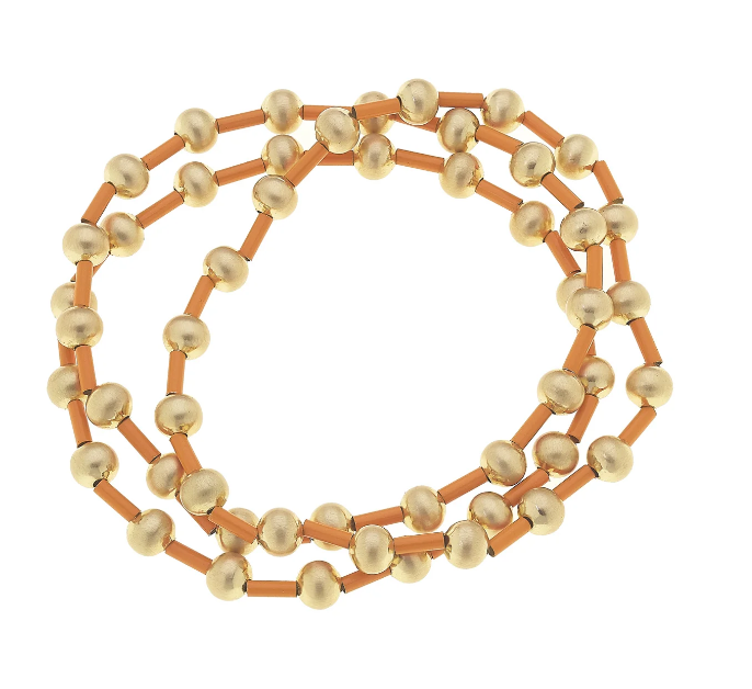 Talyah Enamel Beaded Stretch Bracelets (Set of 3)