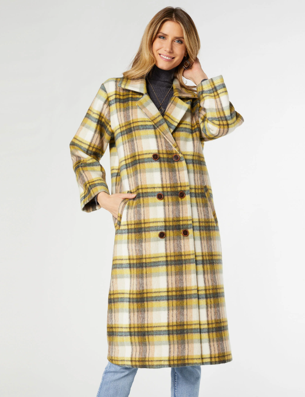 Graylynn Plaid Coat