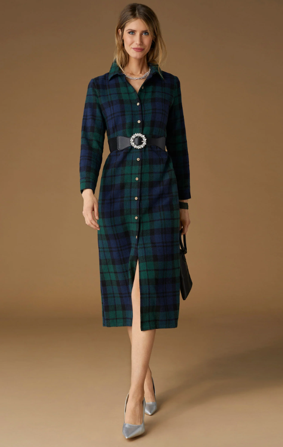 Harris Maxi Tartan Dress Xs Harris Maxi Tartan Dress Xs