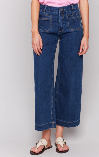 Indigo Patchwork Pocket Jean
