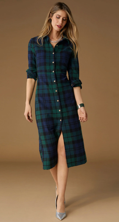 Harris Maxi Tartan Dress
