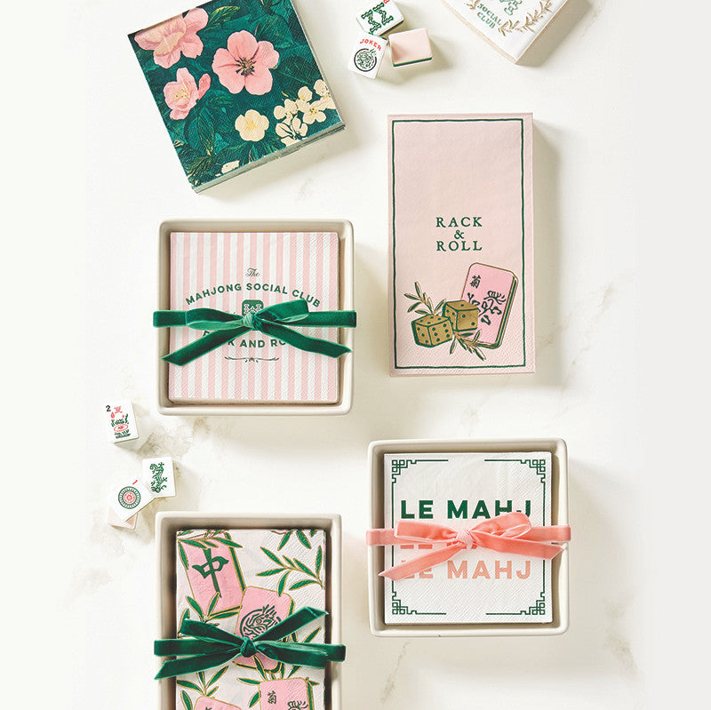 Mahjong Guest Napkin Rack & Roll
