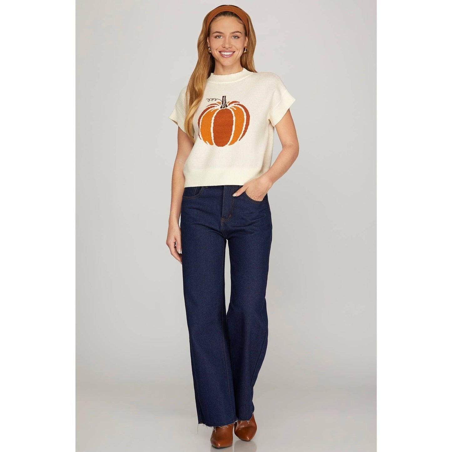 PUMPKIN SWEATER TOP