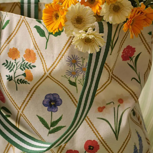 Garden Study East West Canvas Tote Bag
