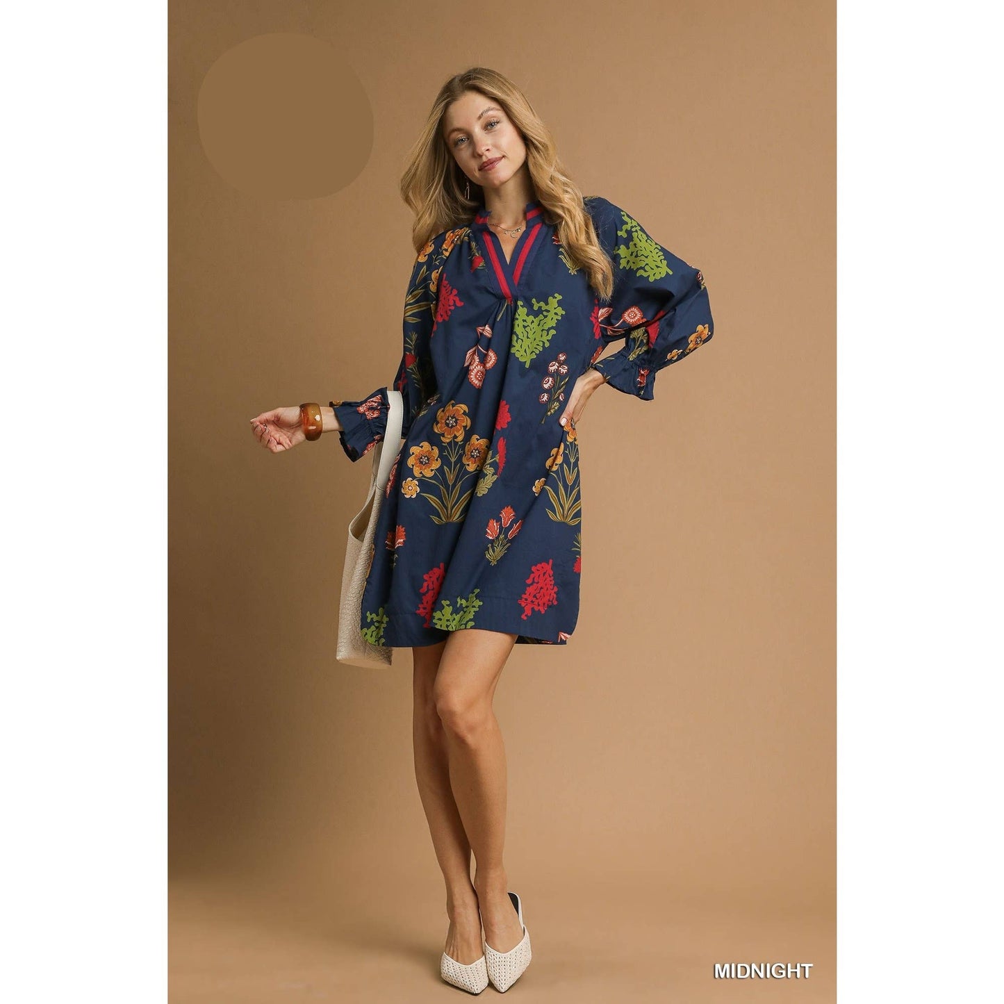 Floral Print Shift Dress