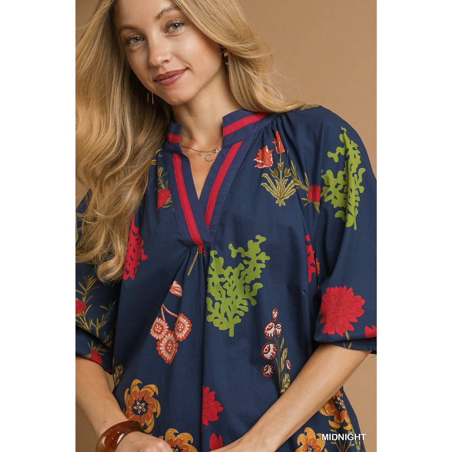 Floral Print Shift Dress