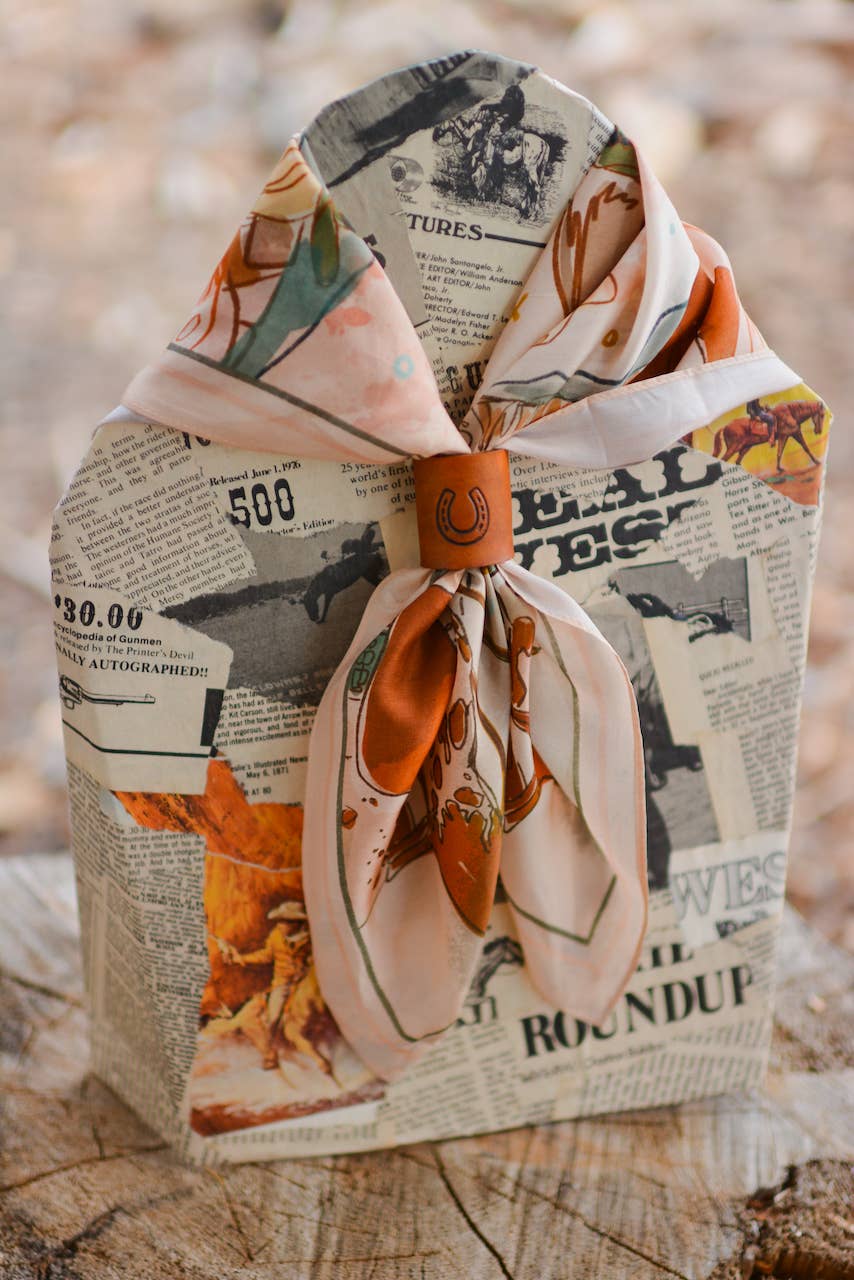 Tirzah Lane Art - September Ride Cowgirl Silk Scarf Wild Rag