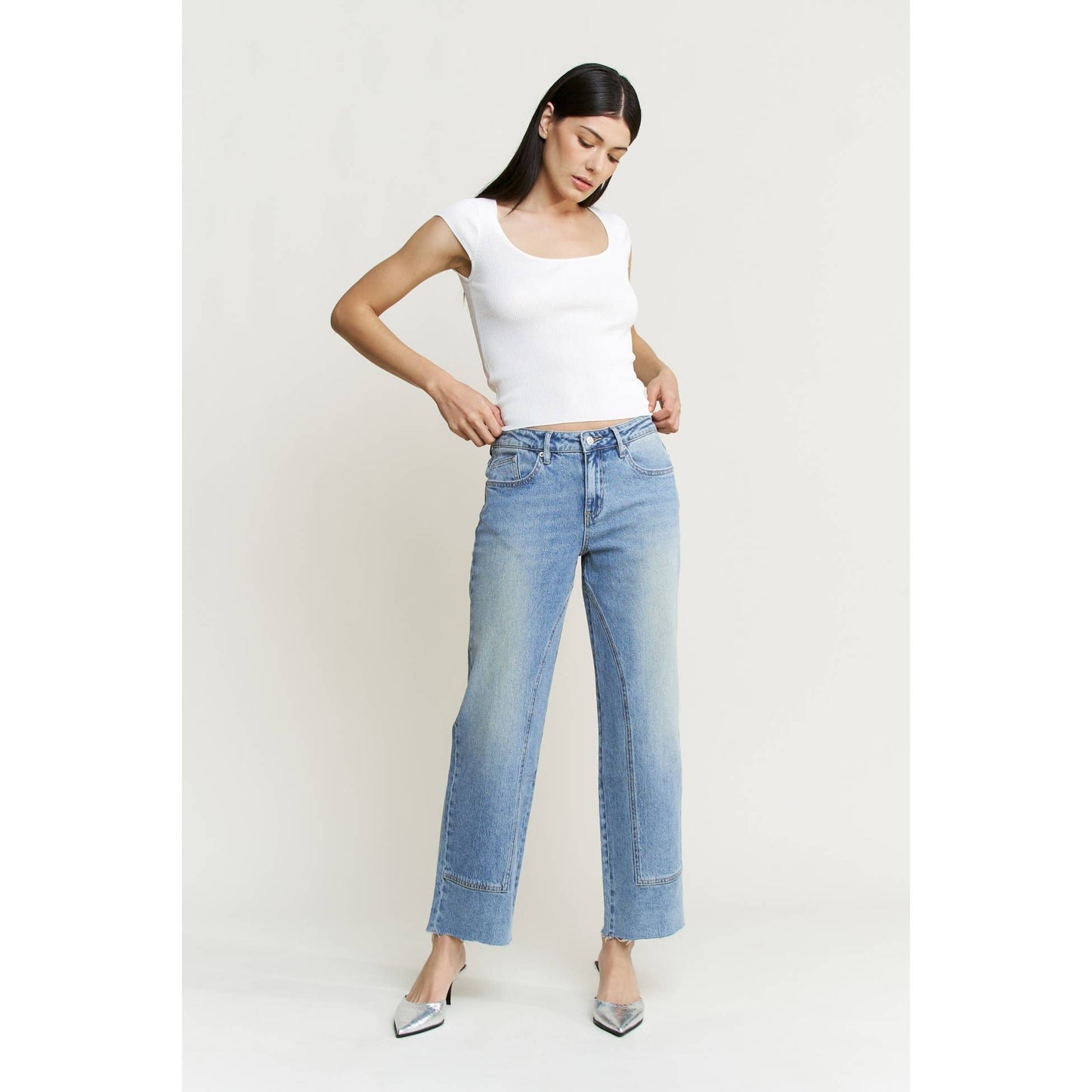 Mica Denim - MID RISE ANKLE STRAIGHT LEG