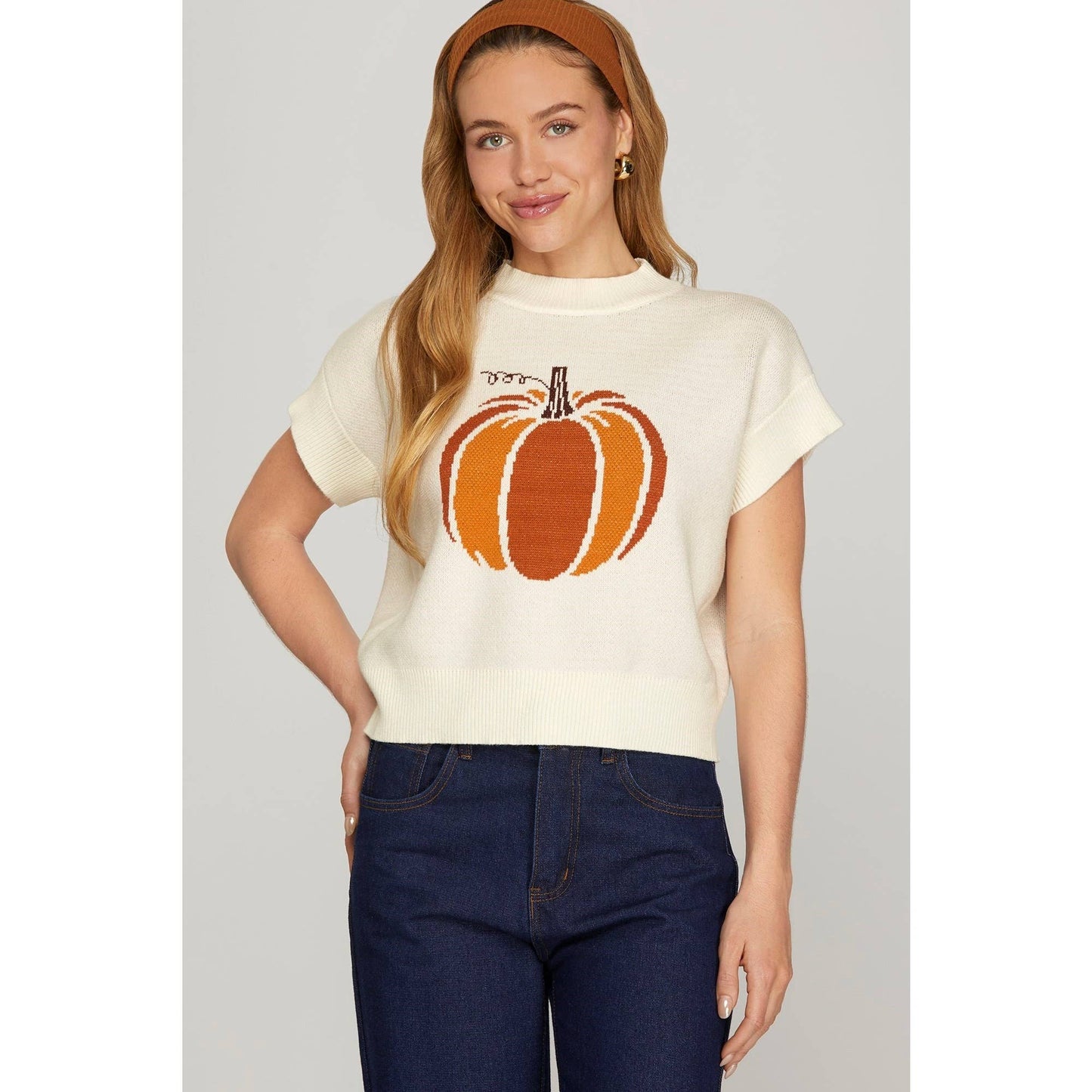 PUMPKIN SWEATER TOP