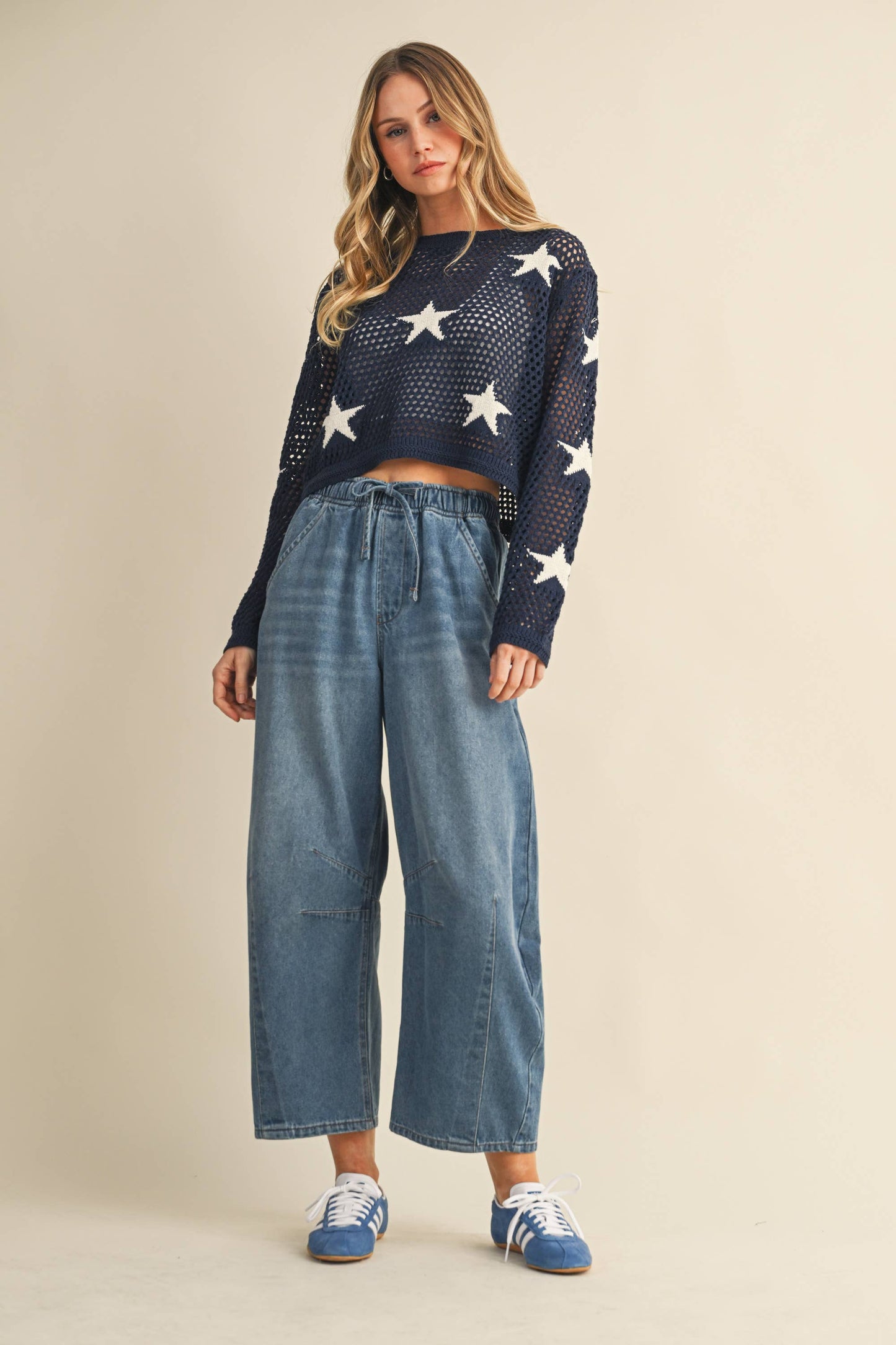 Drawstring Barrel Relax Fit Pant