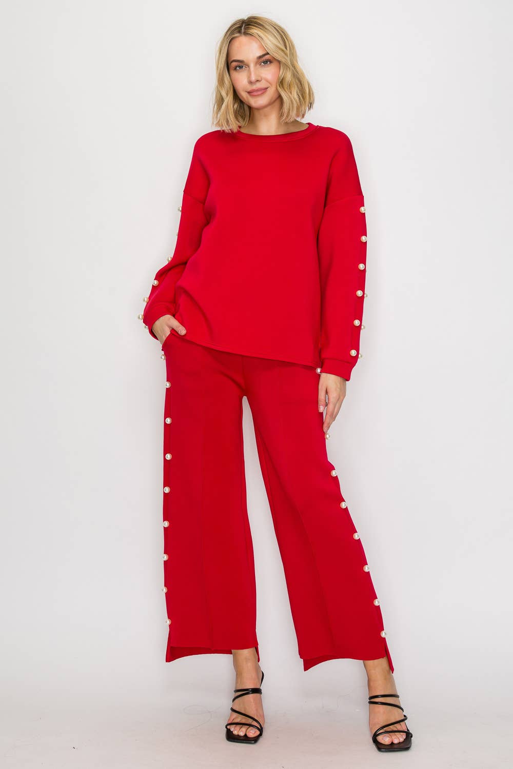 Katri French Scuba Pearl Top