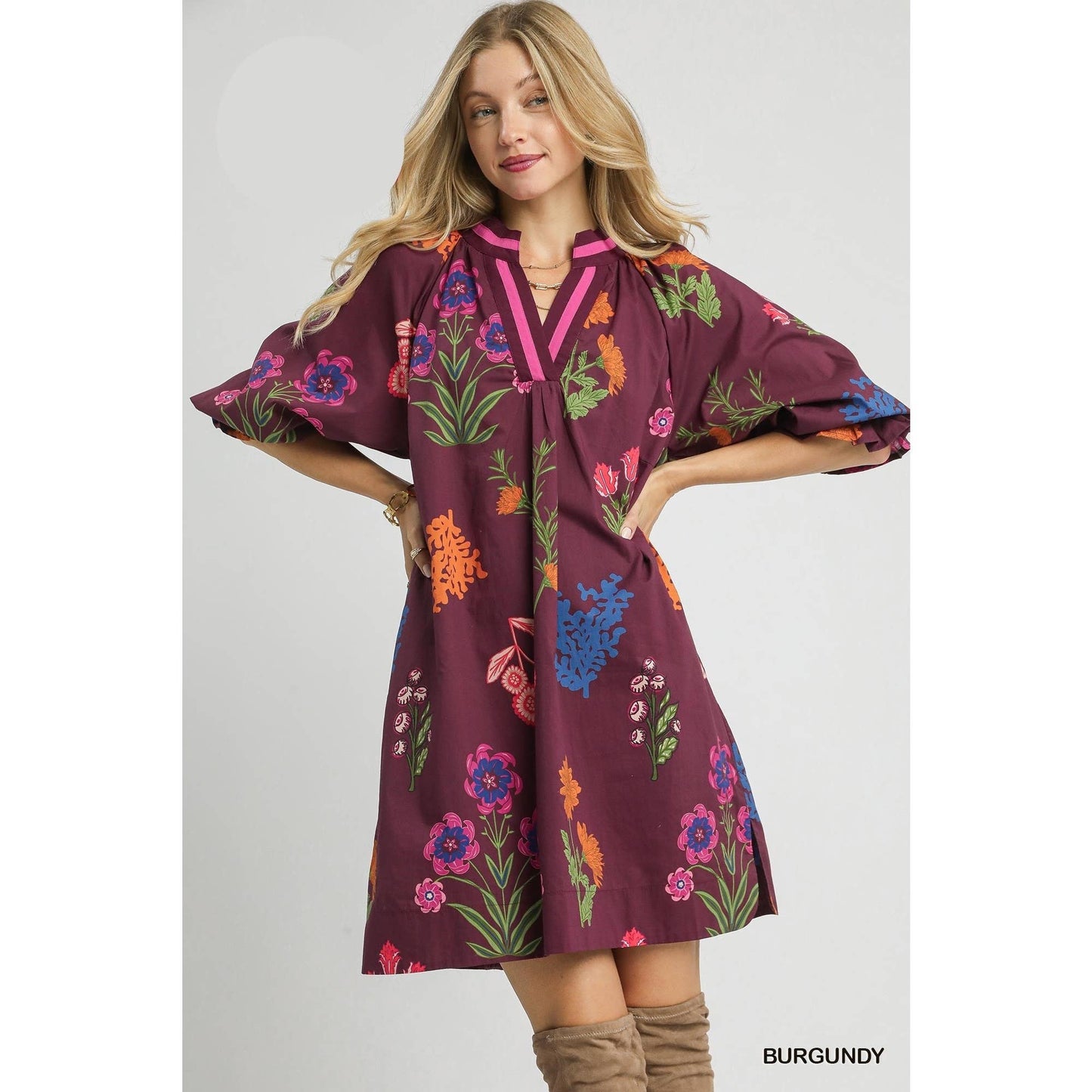 Floral Print Shift Dress