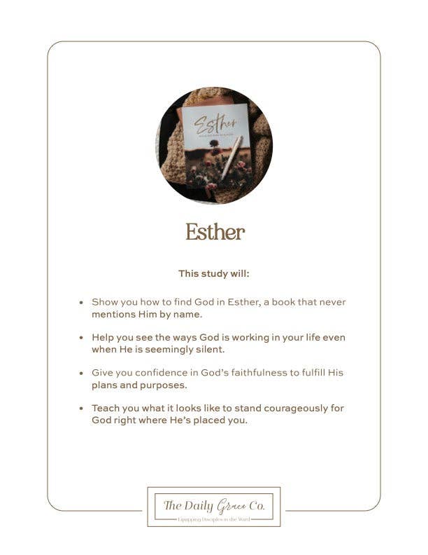 The Daily Grace Co - Esther Bible Study