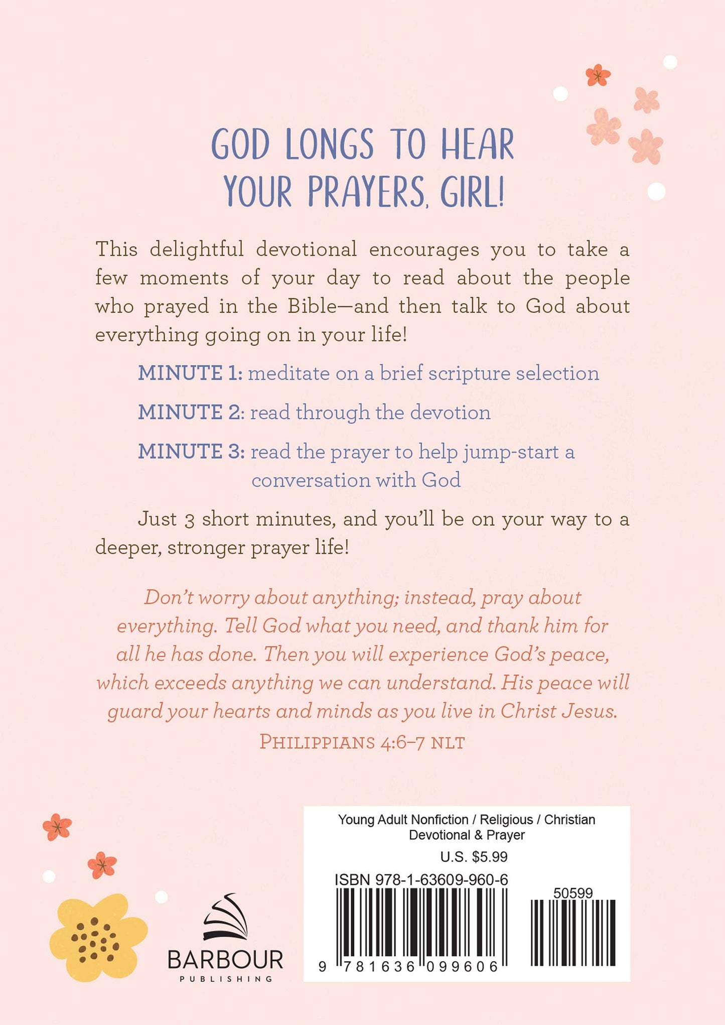 Barbour Publishing, Inc. - Choose Prayer: 3-Minute Devotions for Teen Girls