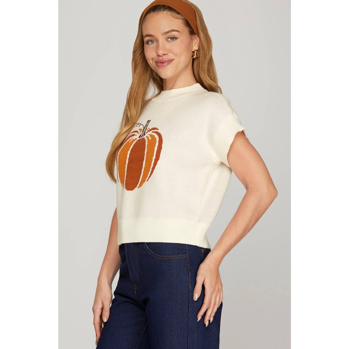 PUMPKIN SWEATER TOP