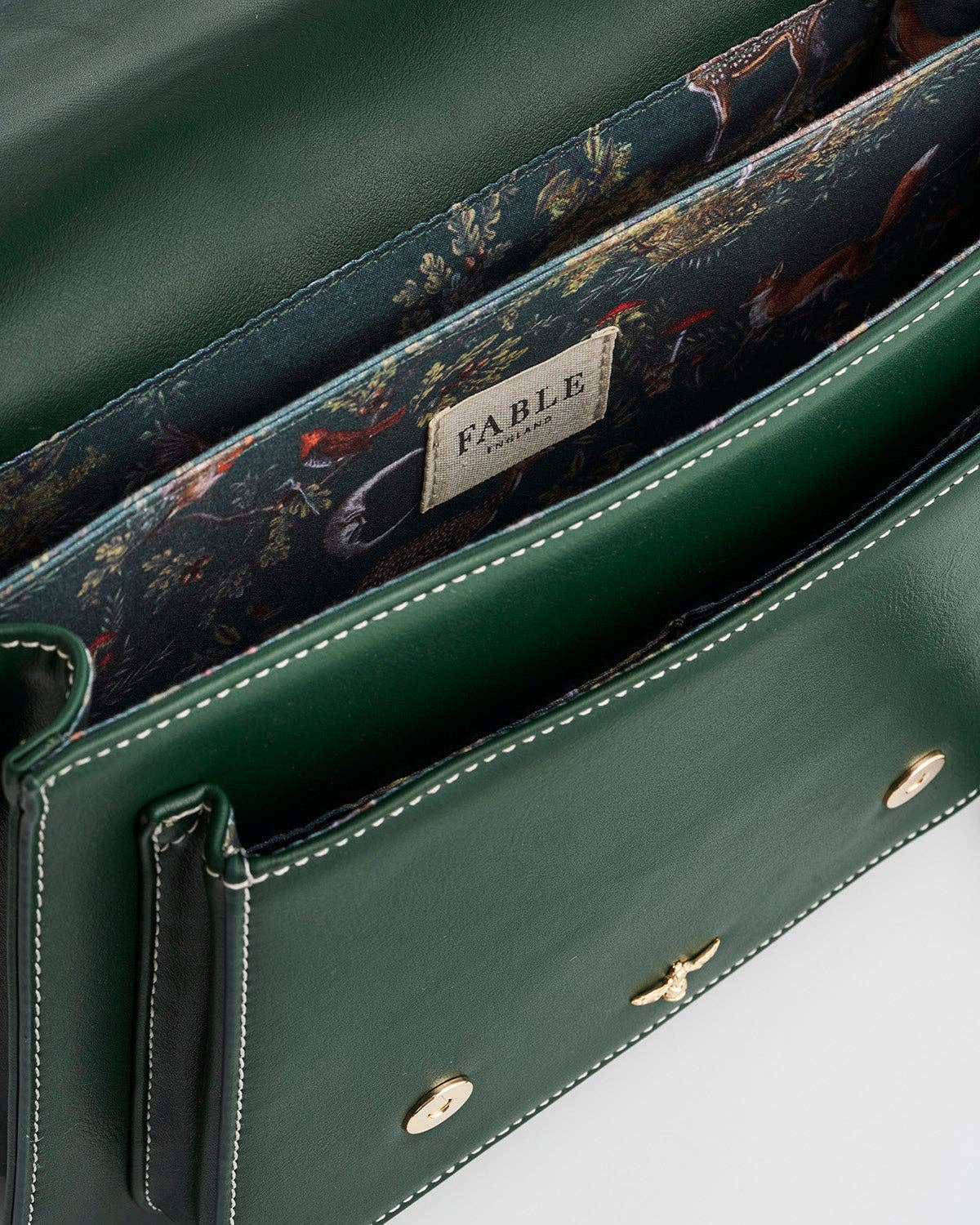 Fable England - Into the Woods Green Classic Satchel
