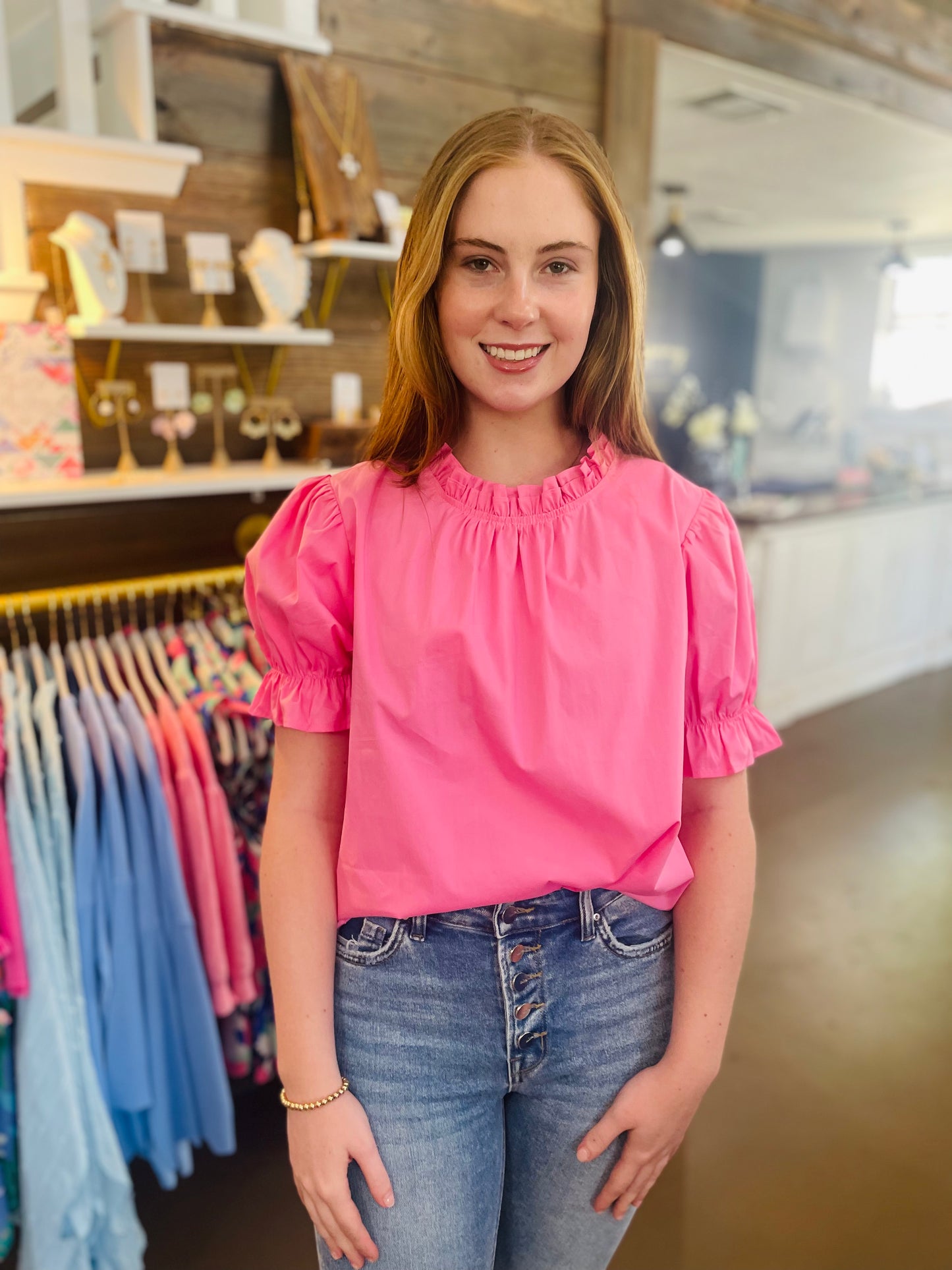 Cassidy Pink Blouse