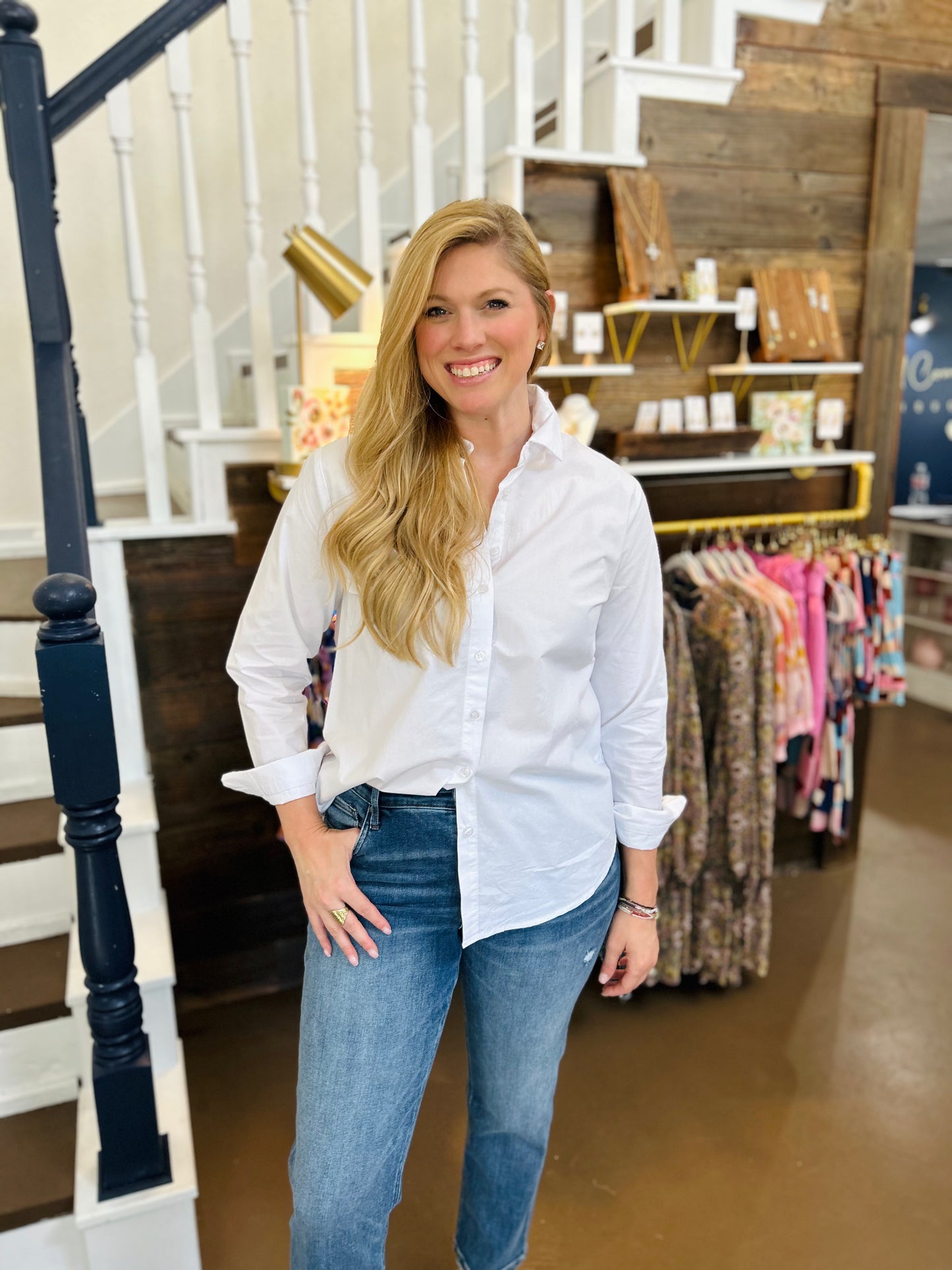 Basic White Button Down