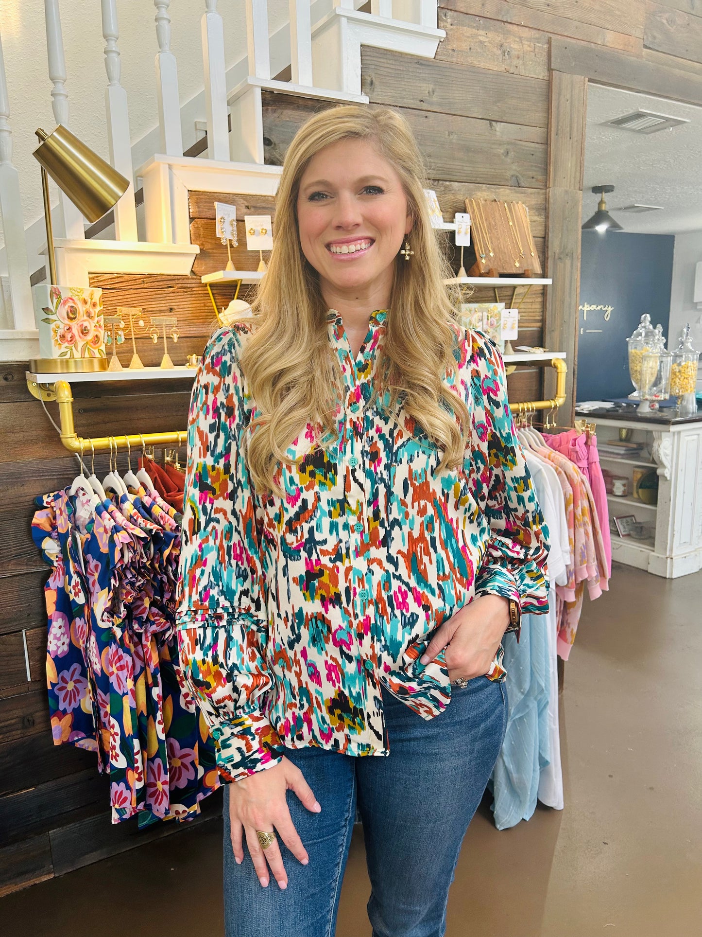 Static Paint Blouse