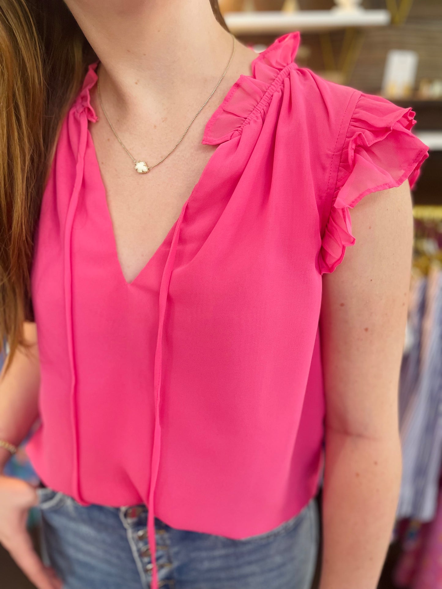 Hot Pink Blouse