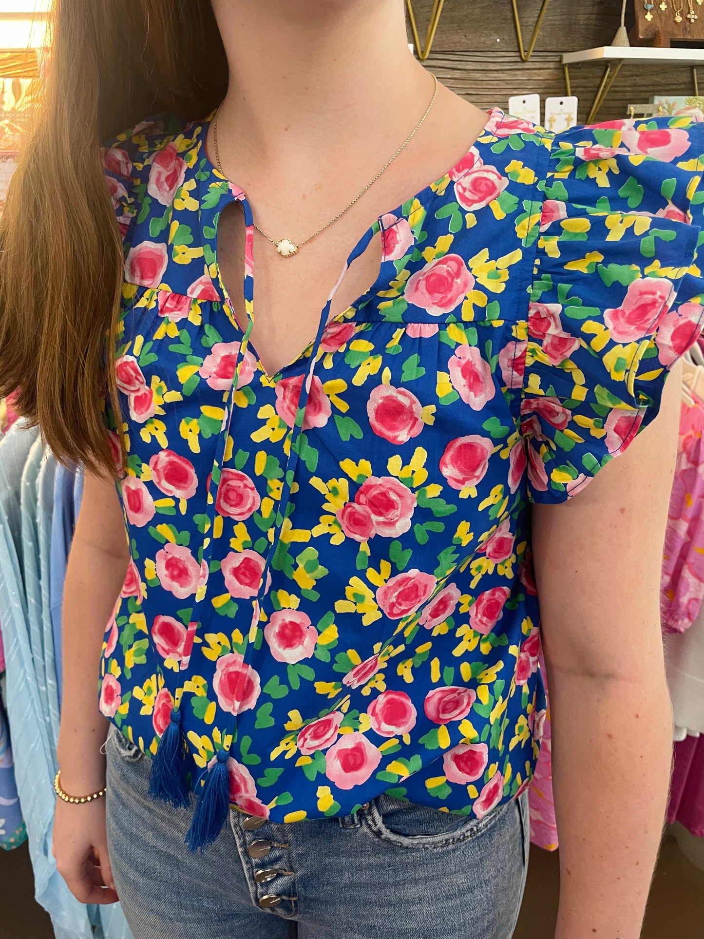 Royal Rose Top by Joy Joy