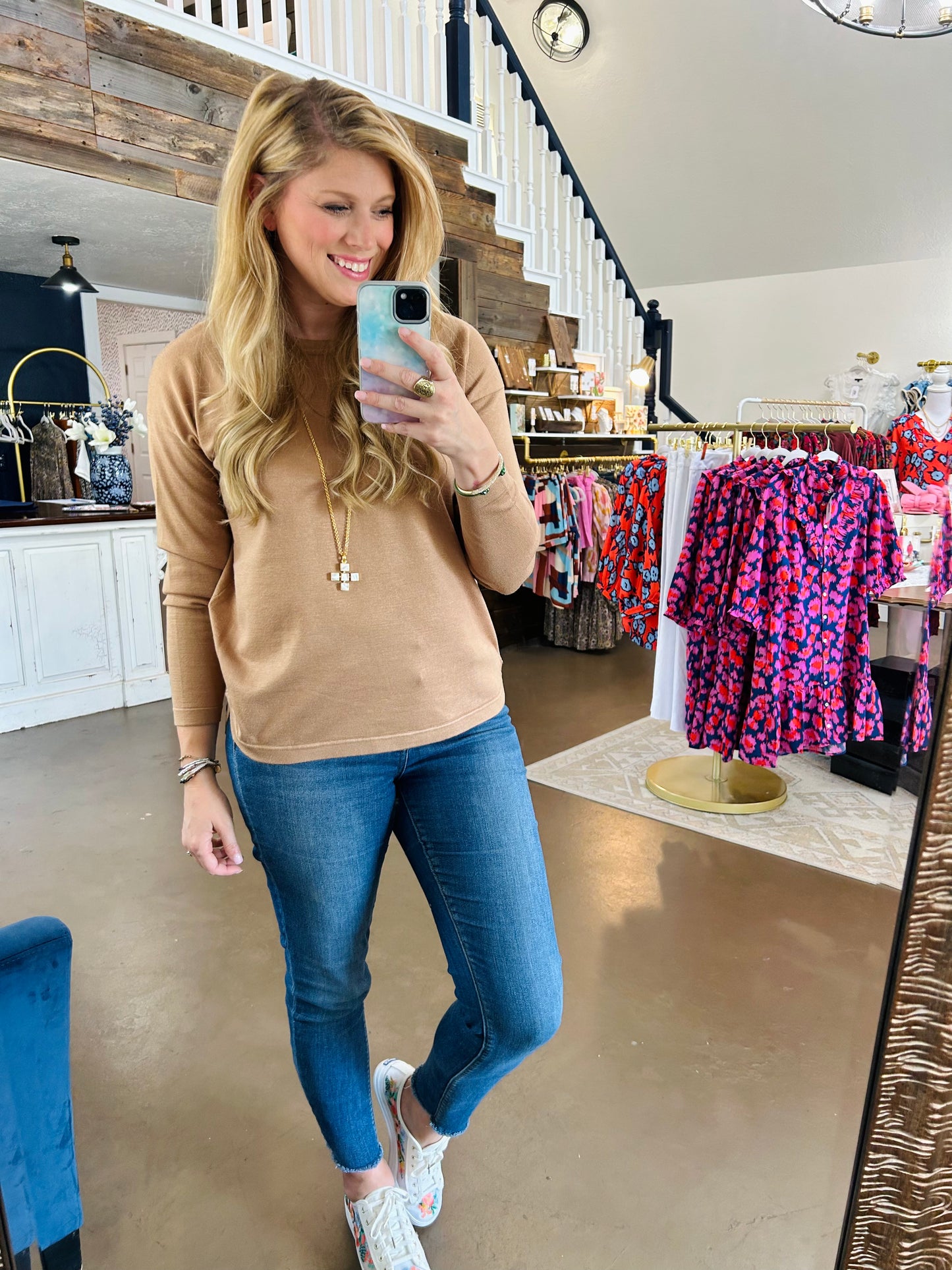 Camel Pullover Knit