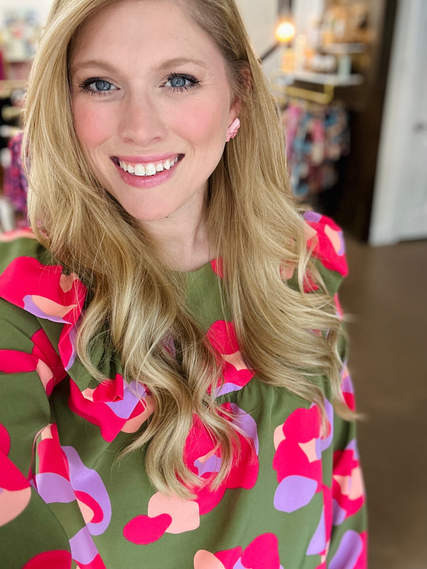 Kacey Spot Blouse