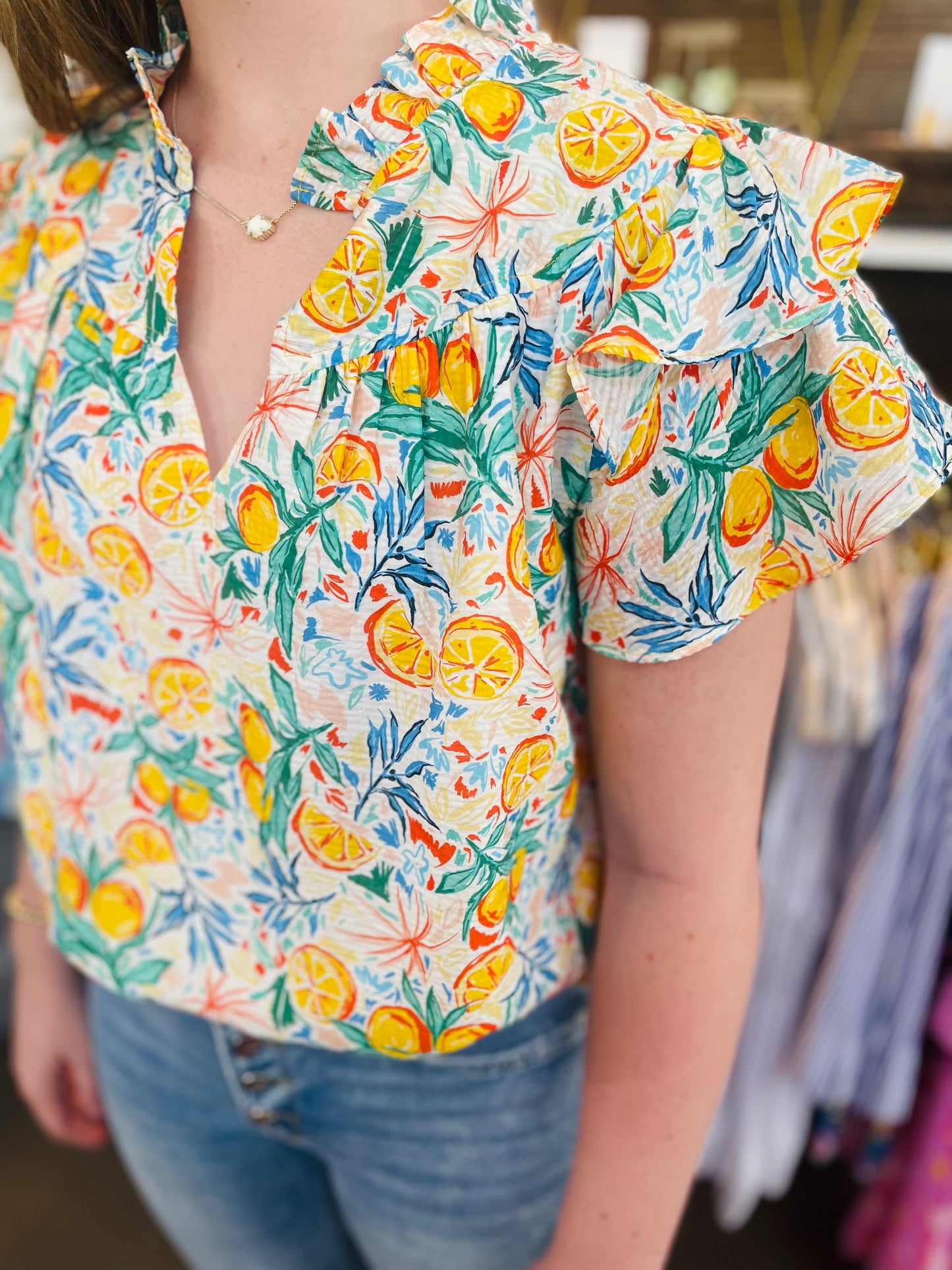 Citrus Pop Top by Joy Joy