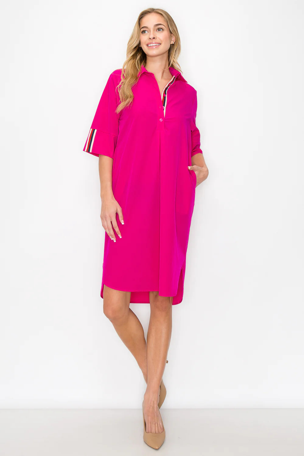 Fuchsia Wendi Tunic Dress