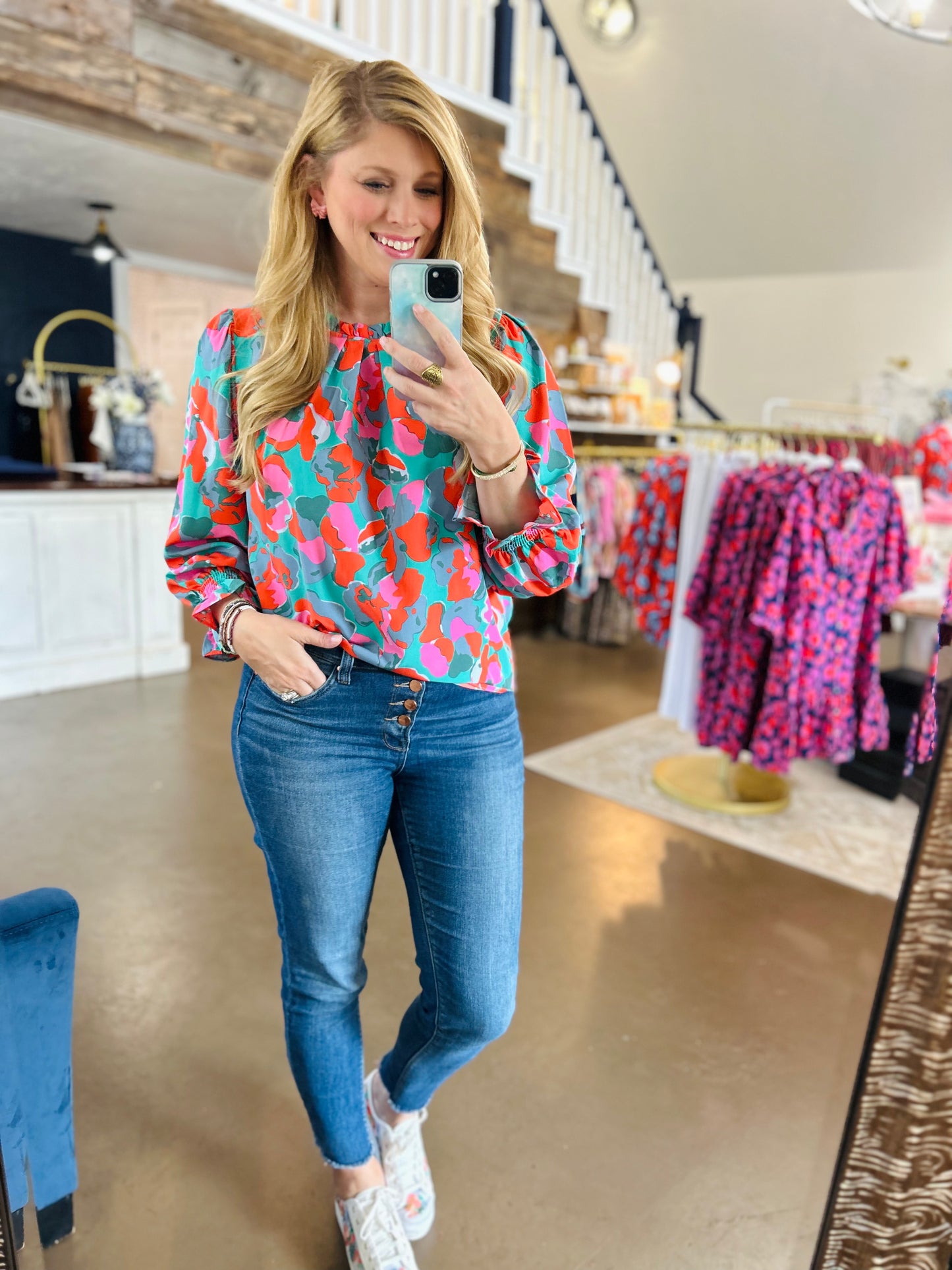 Quinn Poppies Blouse