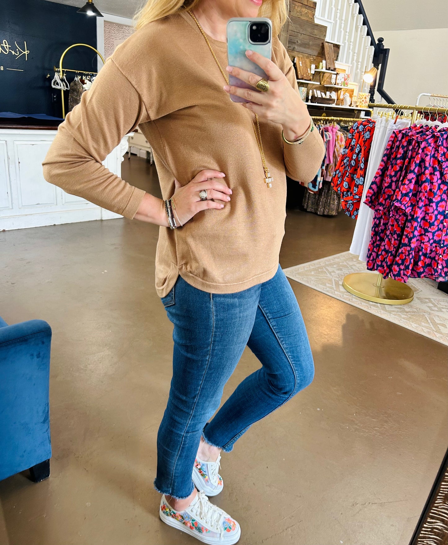 Camel Pullover Knit