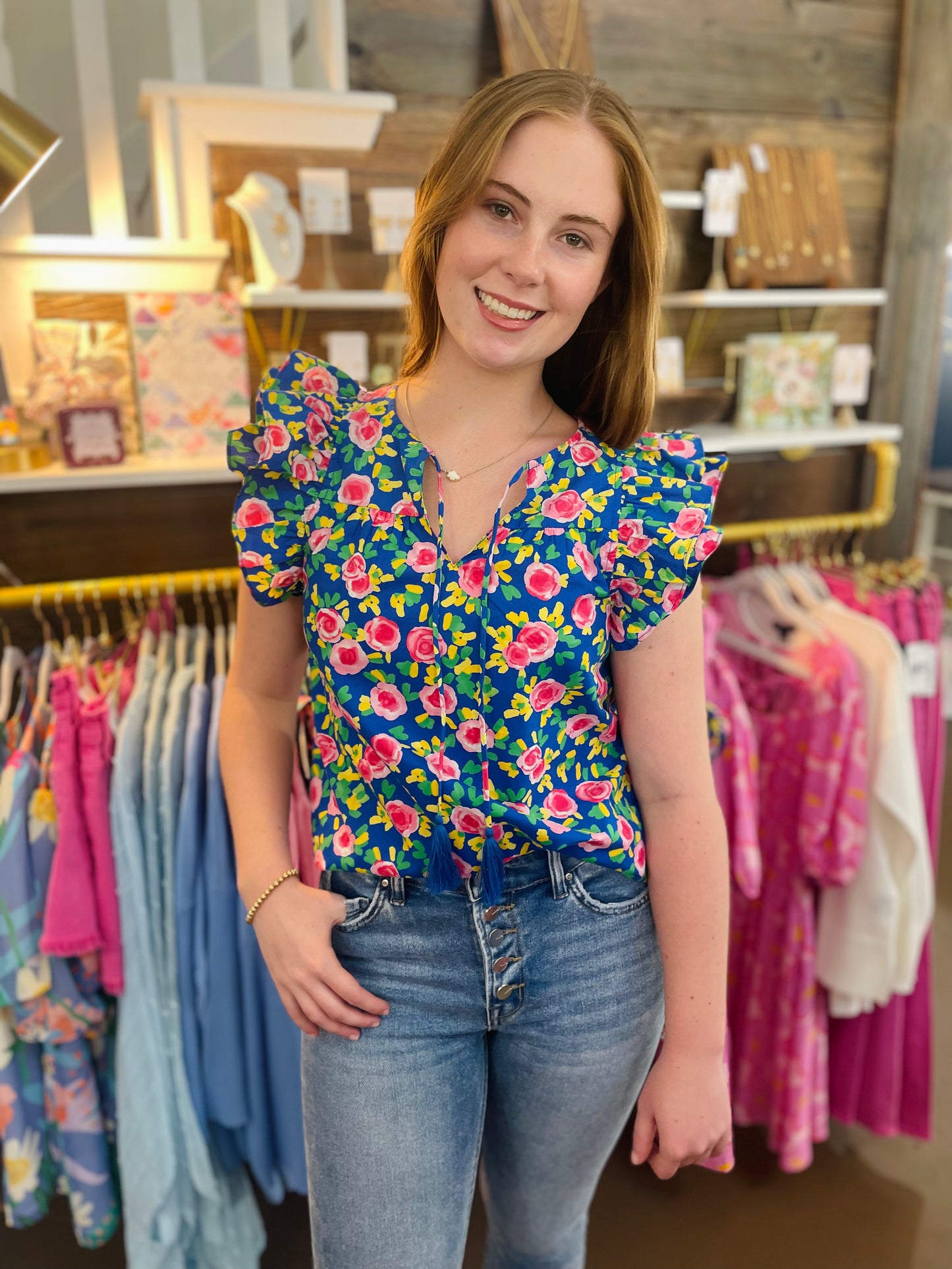 Royal Rose Top by Joy Joy