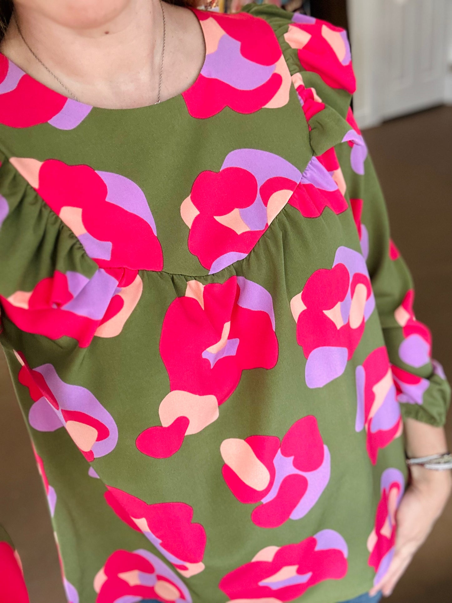 Kacey Spot Blouse