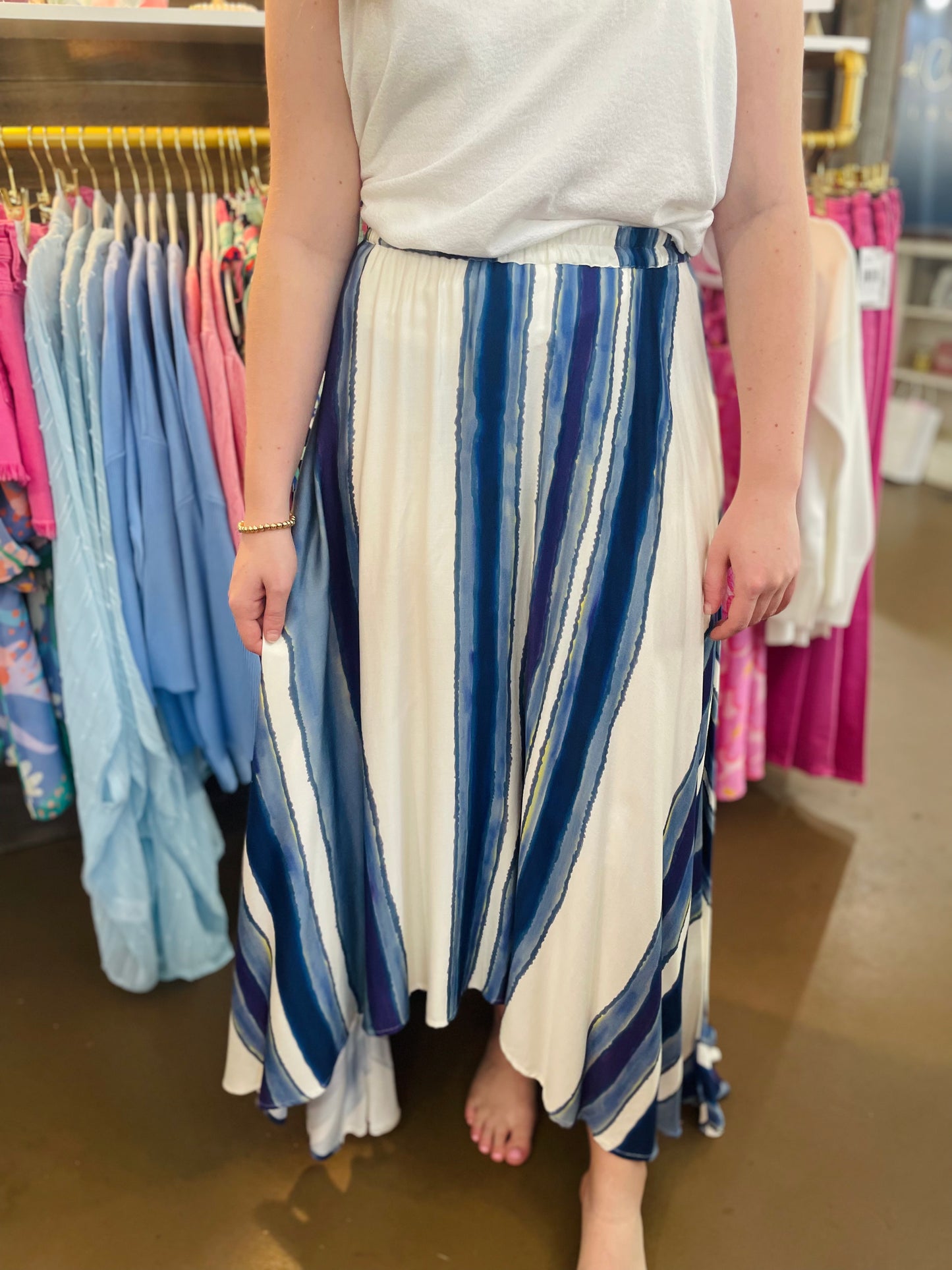 Pacific Stripe Flowy Maxi- Chaser