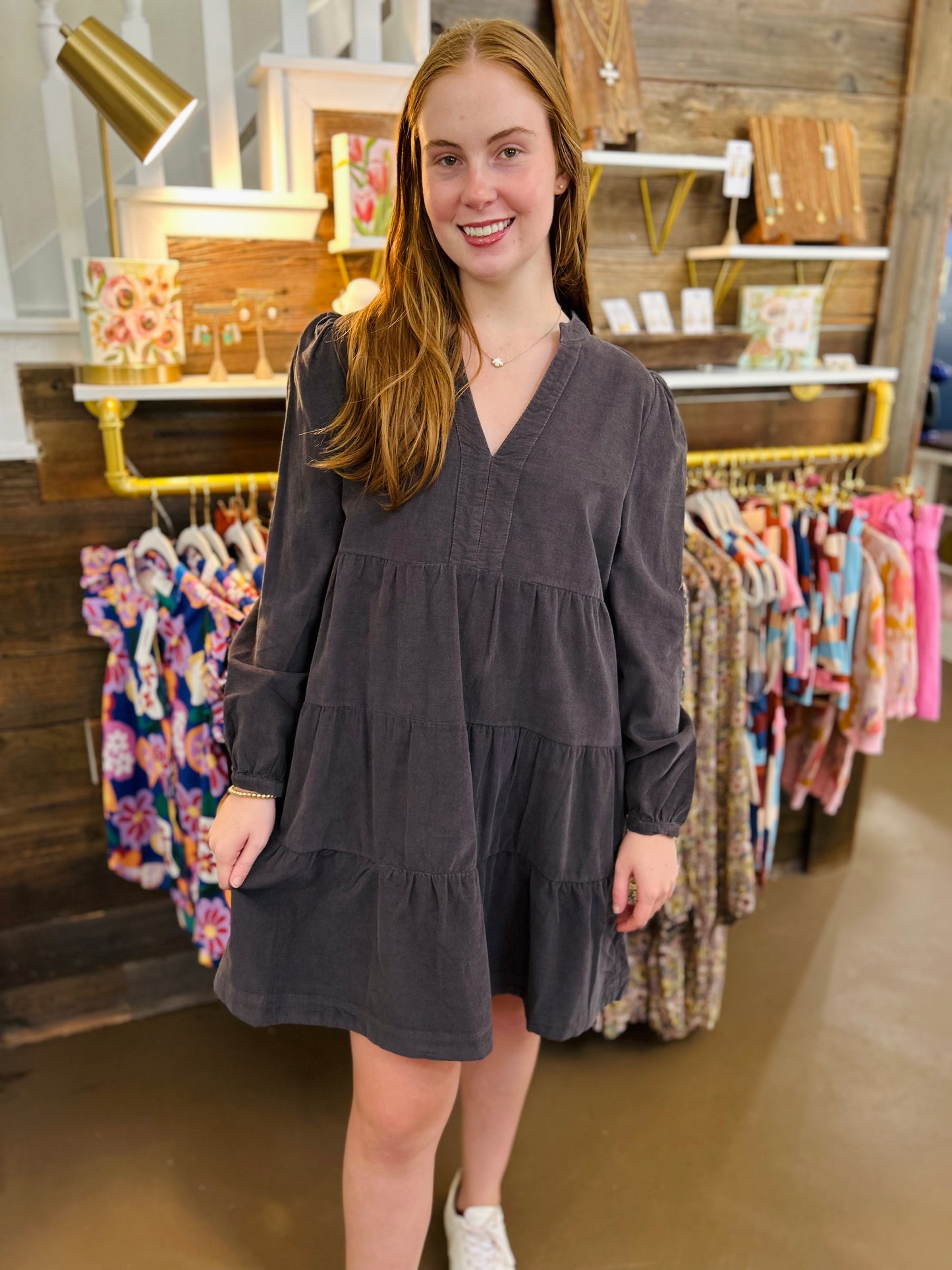 Sherin Corduroy Dress