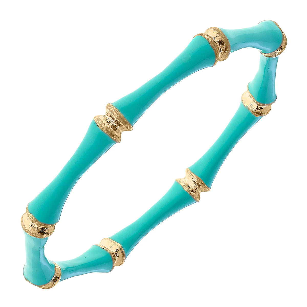 Celeste Bamboo Bangle-Aqua