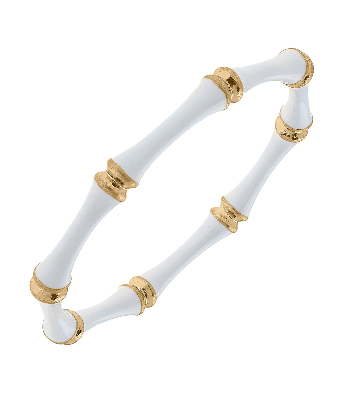 Celeste Bamboo Bangle-White