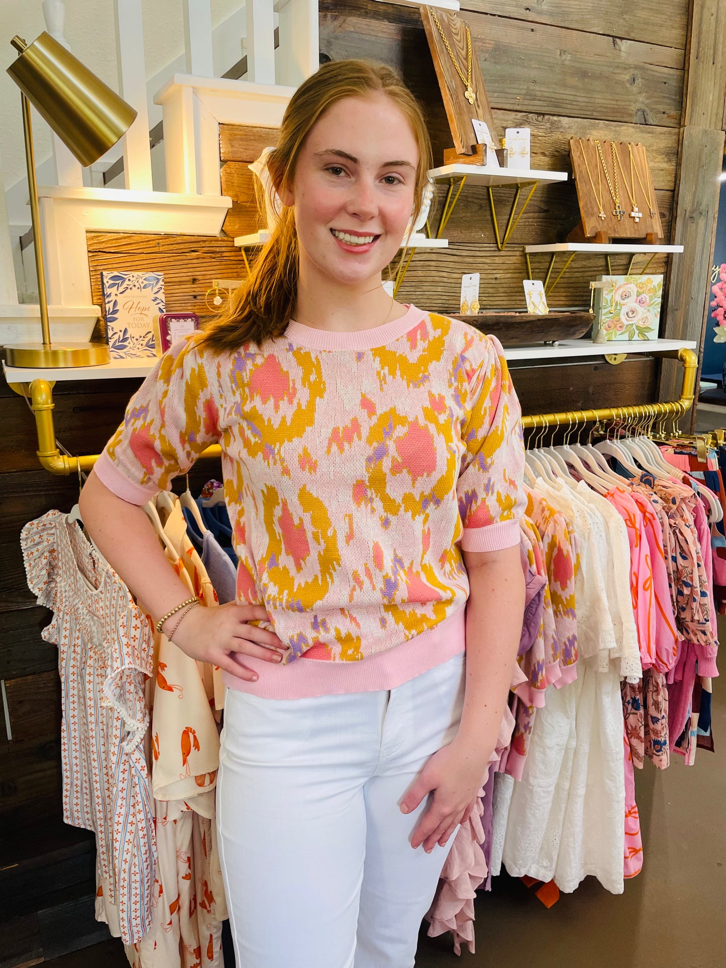 Sunny Days Short Sleeve Knit