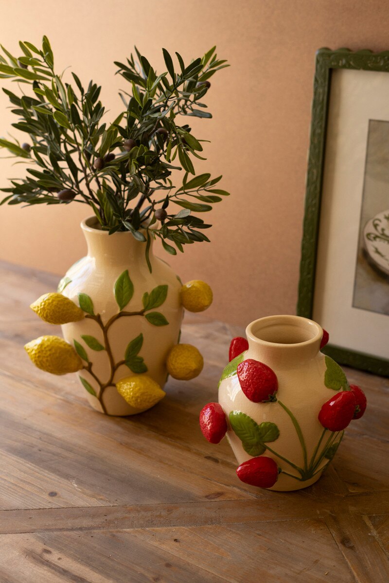 Lemon Days Vase