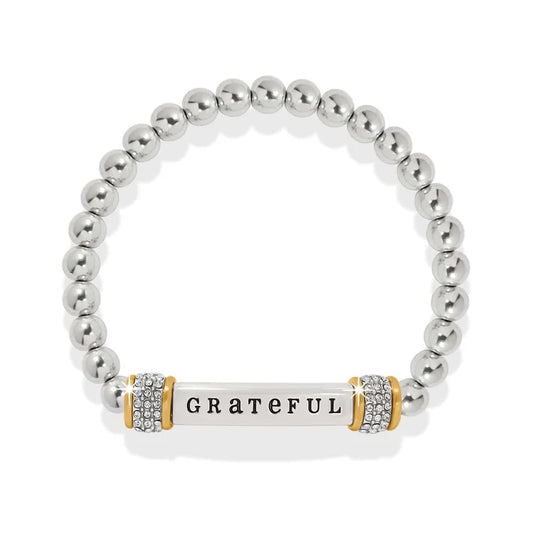 Meridian Petite Stretch Bracelet - Grateful